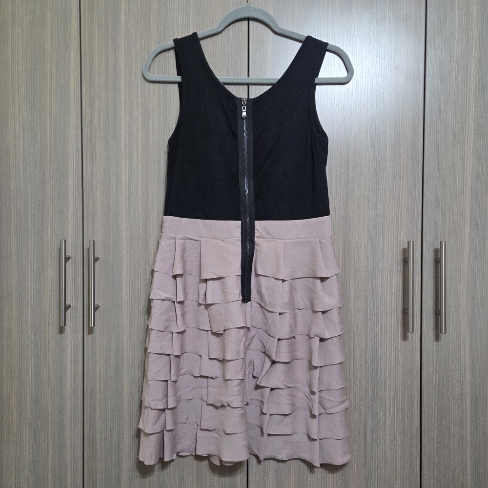Fun Black & Pink Ruffle Dress - Picture 2 of 4
